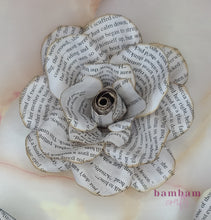 Load image into Gallery viewer, Manga Book Page Paper Flower
