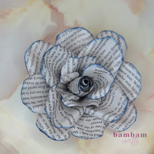 Load image into Gallery viewer, Manga Book Page Paper Flower

