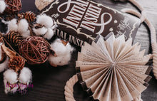 Load image into Gallery viewer, Book Page Paper Fan Trio
