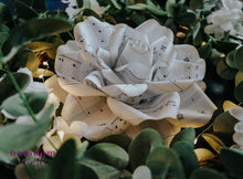 Load image into Gallery viewer, Sheet Music Paper Flower
